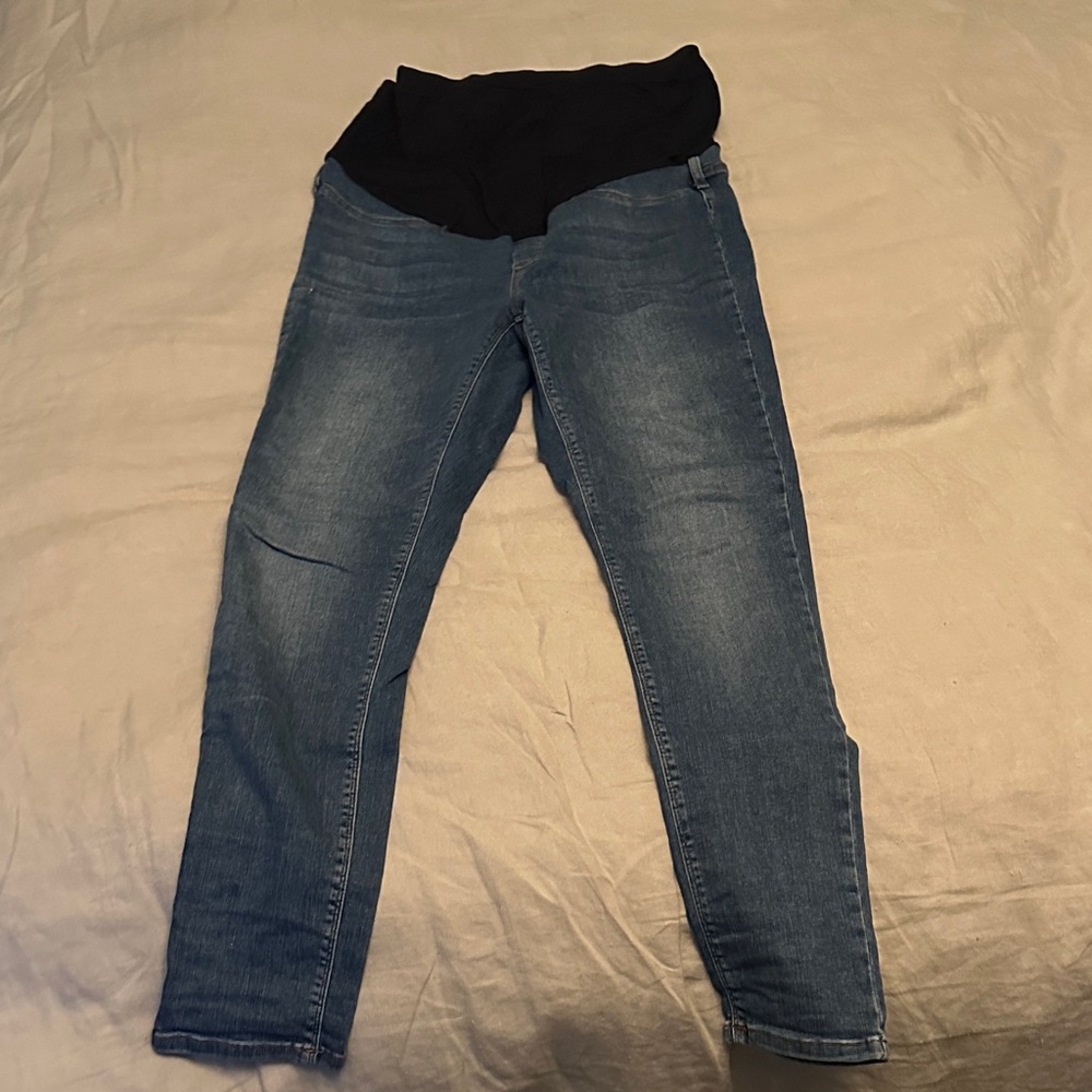 Seraphine Blue Maternity Jeggings